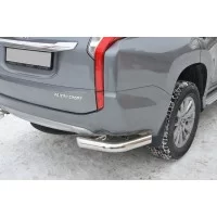 Защита задняя уголки 76 мм для Mitsubishi Pajero Sport 2016-2020