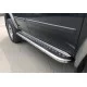 Пороги с площадкой алюминиевый лист 60 мм для Mitsubishi Pajero Sport 1998-2007