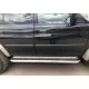 Пороги с площадкой алюминиевый лист 60 мм для Mitsubishi Pajero Sport 1998-2007