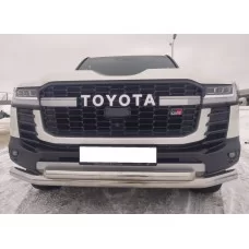 Защита передняя двойная 76-60 мм для Land Cruiser 300 GR Sport 2021-2024