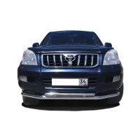 Защита передняя двойная 60-42 мм для Toyota Land Cruiser Prado 120 2002-2009