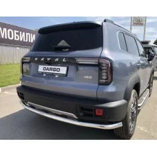 Защита заднего бампера угловая большая 60 мм для Haval Dargo 2022-2024