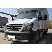 Защита переднего бампера 76 мм для Mercedes Sprinter 2006-2018