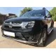 Защита переднего бампера с двумя подгибами 60 мм для Renault Duster 2015-2021