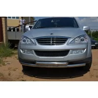 Защита передняя двойная 60-60 мм для SsangYong Kyron 2007-2015
