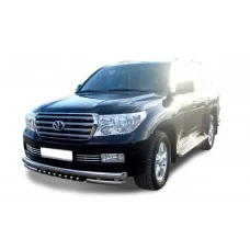 Защита передняя тройная с клыками 76-60-42 мм для Toyota Land Cruiser 200 2007-2011
