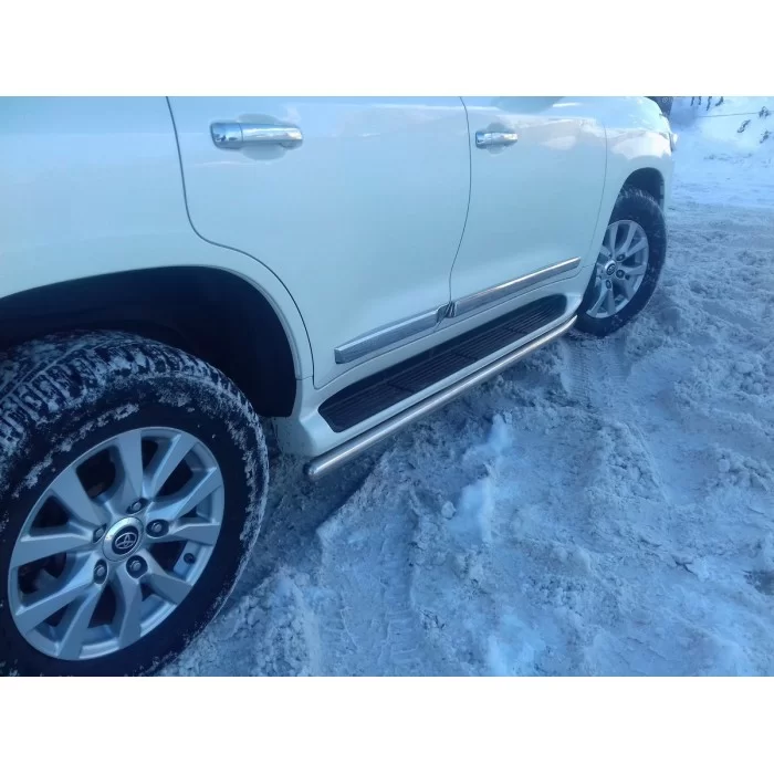 Защита штатных порогов под порог 53 мм для Toyota Land Cruiser 200 2012-2015