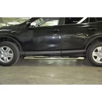 Пороги труба с проступью 76 мм для для Toyota RAV4 2015-2019