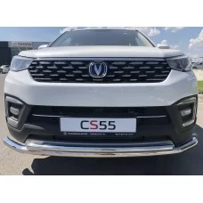 Защита передняя двойная 60-42 мм для Changan CS55 2017-2021