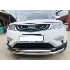 Защита передняя двойная 60-42 мм для Geely Atlas 2018-2022
