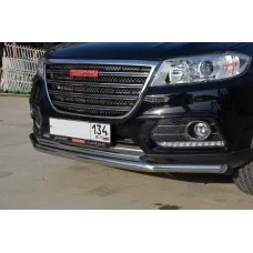 Защита передняя двойная 53-42 мм для Haval H6 2014-2020
