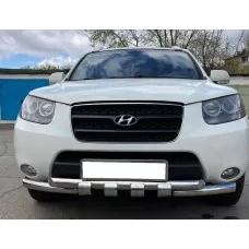 Защита передняя Shark 60 мм для Hyundai Santa Fe 2006-2010