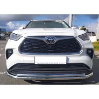 Защита передняя двойная 60-42 мм для Toyota Highlander 2020-2024