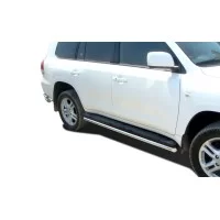 Защита штатных порогов под порог 42 мм для Toyota Land Cruiser 200 2007-2011