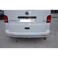 Защита заднего бампера угловая большая 60 мм для Volkswagen Caravelle 2009-2015