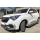 Защита передняя двойная с перемычками 60-42 мм для Chery Tiggo 4 2018-2024