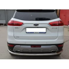 Защита заднего бампера 60 мм для Geely Atlas 2018-2022