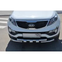 Защита переднего бампера G 60 мм для Kia Sportage 2010-2014