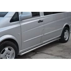 Пороги труба 60 мм для Mercedes Vito/W639 2003-2014