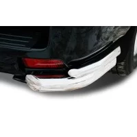 Защита задняя двойные уголки малые 76-42 мм для Toyota Land Cruiser Prado 150 2013-2017
