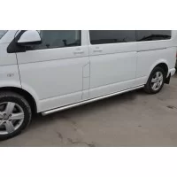 Пороги труба длинная база 60 мм для Volkswagen Caravelle 2009-2015