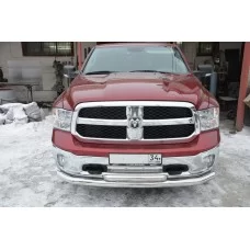 Защита передняя двойная 76-60 мм для Dodge RAM 2001-2021