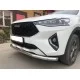 Защита переднего бампера с подгибами 60 мм для Haval F7x 2019-2022