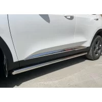 Защита штатных порогов 60 мм для Haval F7x 2019-2024