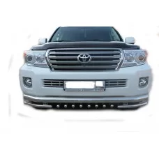 Защита передняя тройная с клыками 76-42-42 мм для Toyota Land Cruiser 200 2012-2015