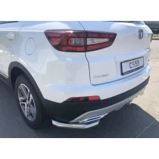 Защита задняя уголки 60 мм для Changan CS55 2017-2021