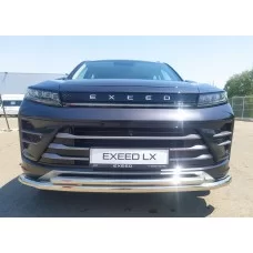 Защита передняя двойная 60-42 мм для Exeed LX 2022-2024