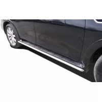 Защита штатных порогов 42 мм для Infiniti QX56 2004-2010