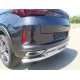 Защита заднего бампера двойная 60-42 мм для Exeed LX 2022-2024