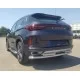Защита заднего бампера двойная 60-42 мм для Exeed LX 2022-2024