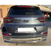 Защита заднего бампера 60 мм для Chery Tiggo 4 2018-2022 Рестайлинг
