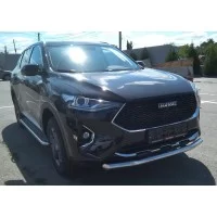 Защита переднего бампера для авто без камеры 60 мм для Haval F7x 2019-2024