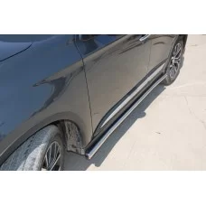 Пороги труба 60 мм для Mitsubishi Outlander 2018-2024