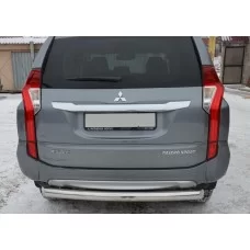 Защита заднего бампера 76 мм для Mitsubishi Pajero Sport 2016-2020