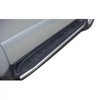 Защита штатных порогов сбоку 42 мм для Toyota Land Cruiser Prado 120 2002-2009