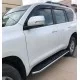 Защита штатных порогов сбоку 42 мм для Toyota Land Cruiser Prado 150 2017-2020