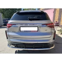 Защита заднего бампера угловая большая 60 мм для Haval F7 2022-2024 Рестрайлинг