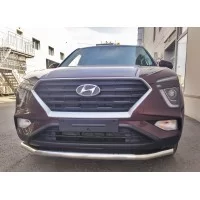 Защита переднего бампера 60 мм для Hyundai Creta 2021-2024
