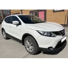 Пороги труба 60 мм для Nissan Qashqai 2015-2024