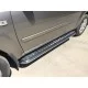 Пороги с площадкой алюминиевый лист 53 мм для Nissan X-Trail T30 2001-2007