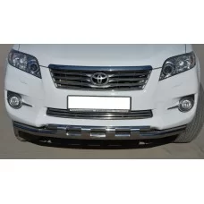 Защита передняя двойная с перемычками 60-42 мм для Toyota RAV4 2010-2013