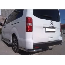 Защита задняя уголки 60 мм для Citroen SpaceTourer 2018-2024