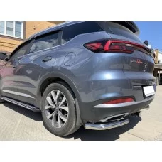 Защита задняя уголки 60 мм для Chery Tiggo 7 Pro 2020-2024