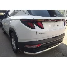 Защита заднего бампера 60 мм для Hyundai Tucson 2021-2024
