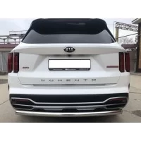 Защита заднего бампера 60 мм для Kia Sorento MQ4 2020-2024