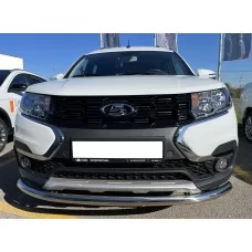 Защита переднего бампера 53 мм для Lada Largus 2021-2024